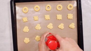 Spritzgebäck ohne Zucker: Aufspritzen