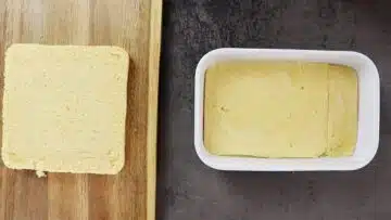 Tiramisu ohne Zucker: Auslegen