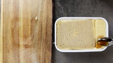 Tiramisu ohne Zucker: Gießen