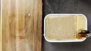 Tiramisu ohne Zucker: Gießen