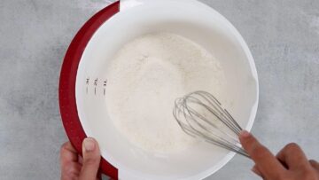 Vanille Muffins ohne Zucker: Mischen