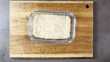 Veganes Low Carb Brot: Erhitzen