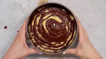 Zebrakuchen ohne Zucker: Backen