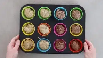 Bananenmuffins ohne Zucker: Backen