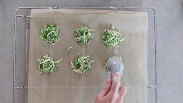 Brokkoli Nuggets: Formen