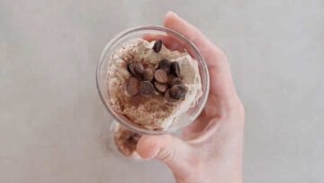 Bueno Creme selber machen ohne Zucker: Servieren