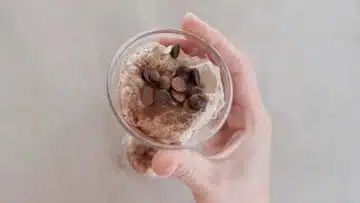 Bueno Creme selber machen ohne Zucker: Servieren