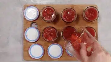 Gelierzucker ohne Zucker selber machen: Abfüllen