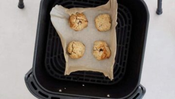 Haferflockenkekse ohne Zucker und Banane: Airfryer