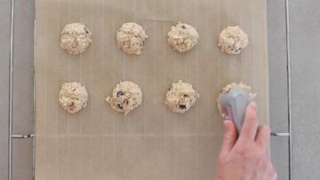 Haferflockenkekse ohne Zucker und Banane: Formen