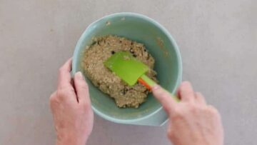 Haferflockenkekse ohne Zucker und Banane: Unterheben