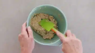 Haferflockenkekse ohne Zucker und Banane: Unterheben