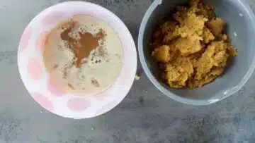 Low Carb Apfelkuchen vom Blech: Abdrücken