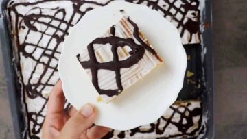 Low Carb Apfelkuchen vom Blech: Schneiden