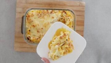 Low Carb Blumenkohlauflauf: Backen