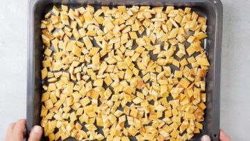 Low Carb Croutons selber machen: Trocknen