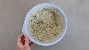 Low Carb Quarkbrot ohne Mehl: Einrühren