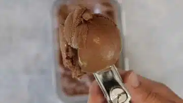 Low Carb Schokoeis ohne Zucker: Ohne Eismaschine