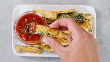 Low Carb Zucchini Pommes: Verzehr