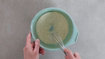 Protein Quarkpfannkuchen ohne Mehl: Mischen
