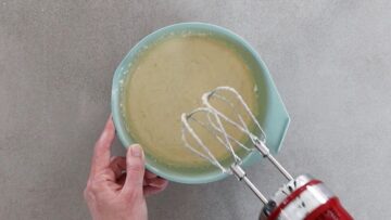 Protein Quarkpfannkuchen ohne Mehl: Rühren