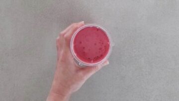 Protein Shake ohne Zucker und Proteinpulver: Pürieren