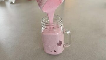 Protein Shake ohne Zucker und Proteinpulver: Verzehr