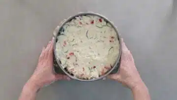 Schneller Gemüsekuchen ohne Boden: Backen