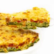 Bunte Gemüsequiche ohne Boden gesund und Low Carb