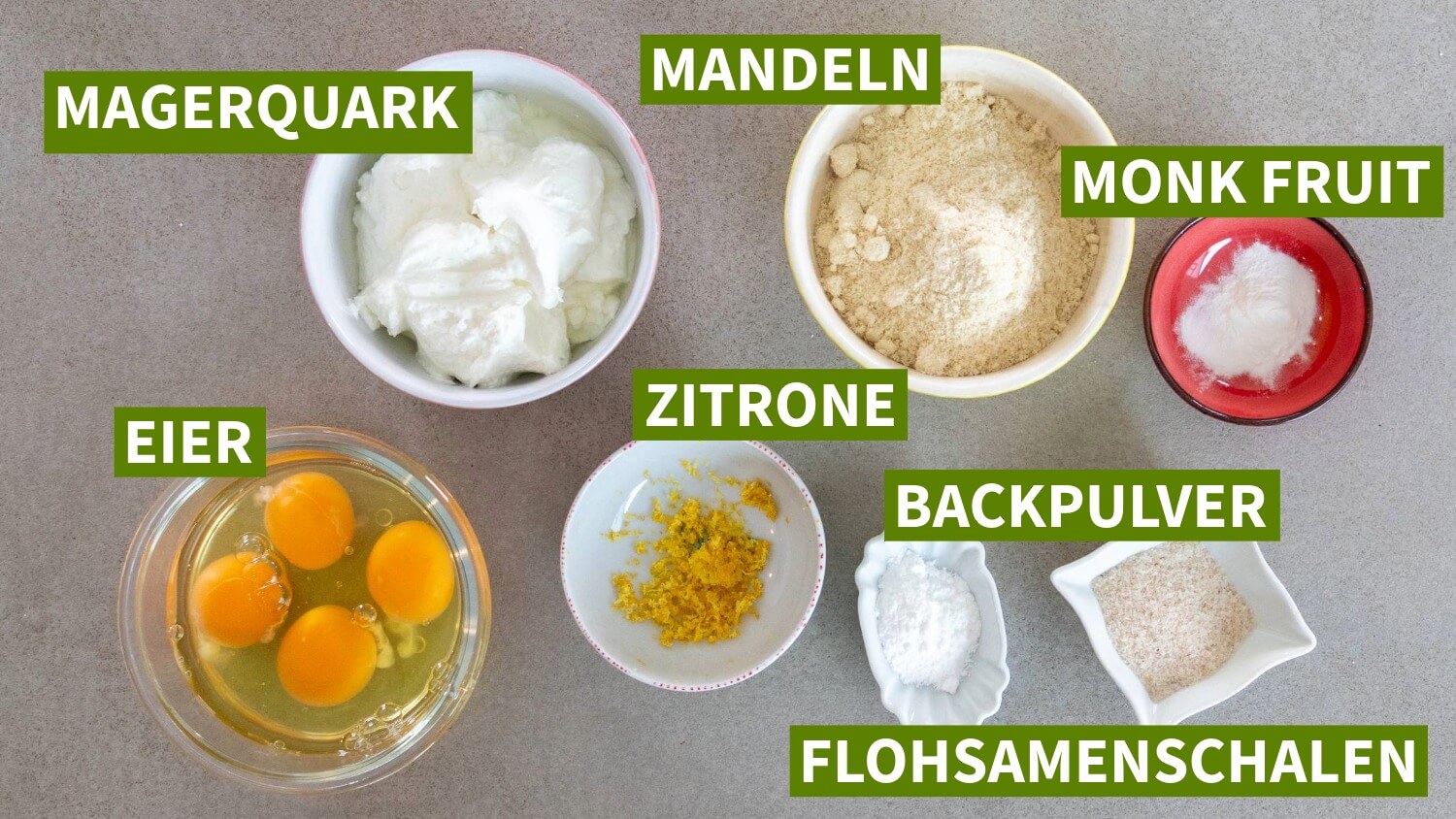 Protein Quarkpfannkuchen Zutaten Liste