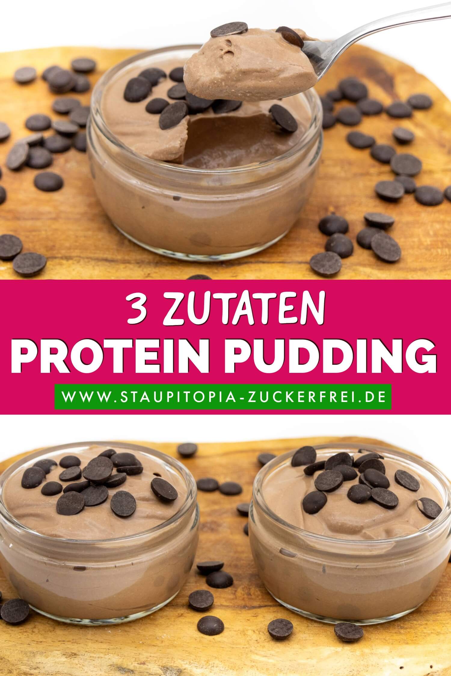 Protein Pudding ohne Zucker selber machen Low Carb